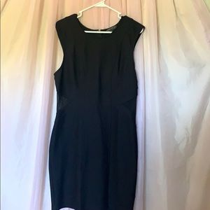 Black short cut dress